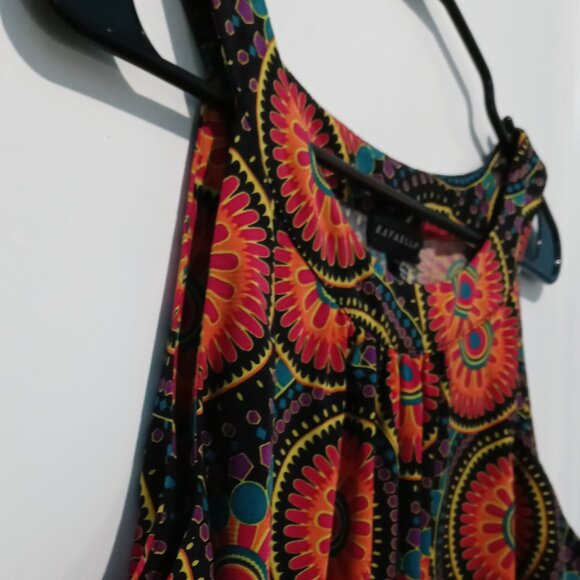 Rafaella Women's Sleeveless Mosaic Circles Print Tank Top Size Large - Picture 2 of 9